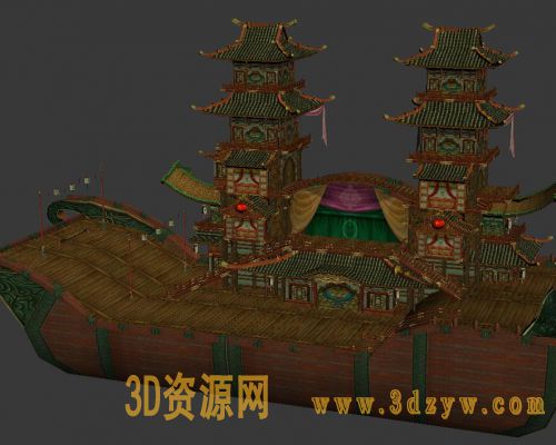 剑网三扬州画舫