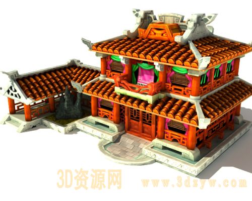 3d游戏场景模型