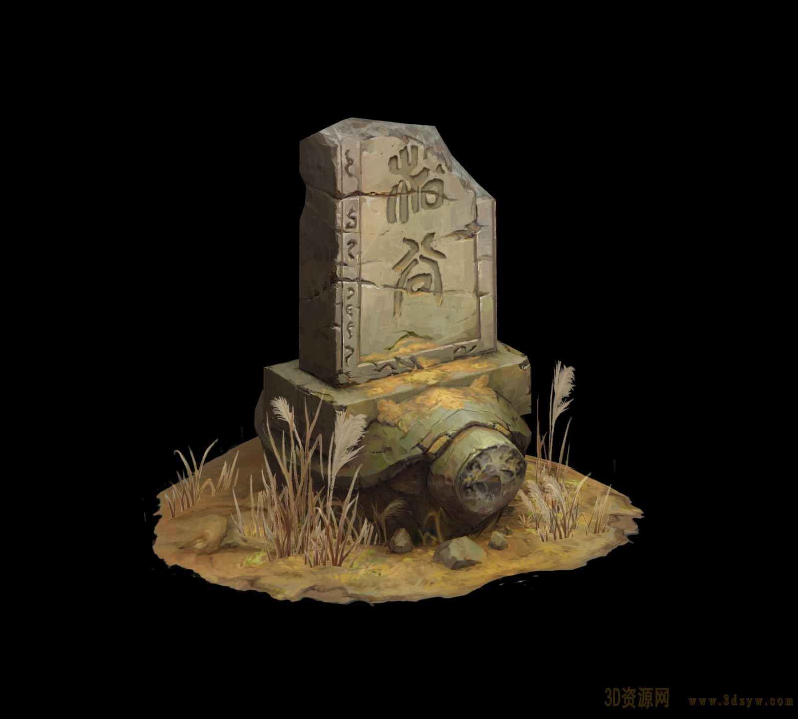 石碑|插画|游戏原画|四夕_Art - 原创作品 - 站酷 (ZCOOL)
