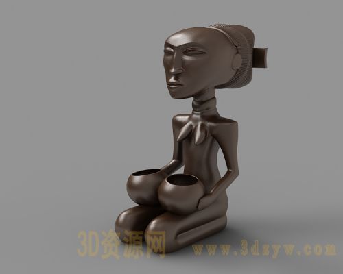 女人饰品打印模型