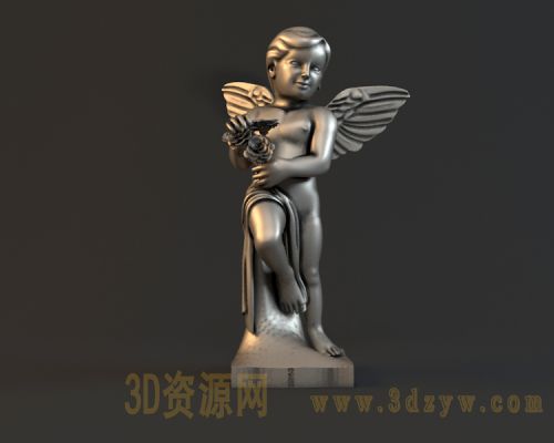 雕塑3D小天使
