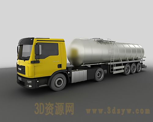 精细的油罐车模型
