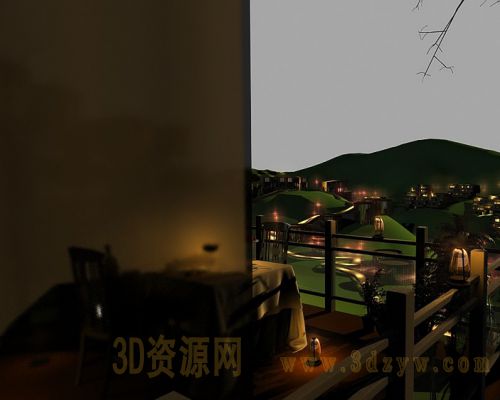 莫干山夜景漫游动画