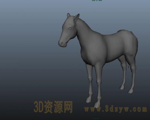 maya马模型