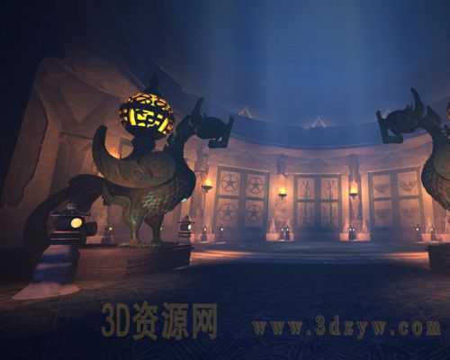 古墓探险场景带动画
