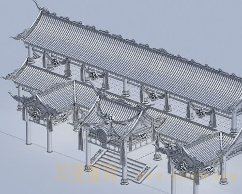 古代建筑模型02