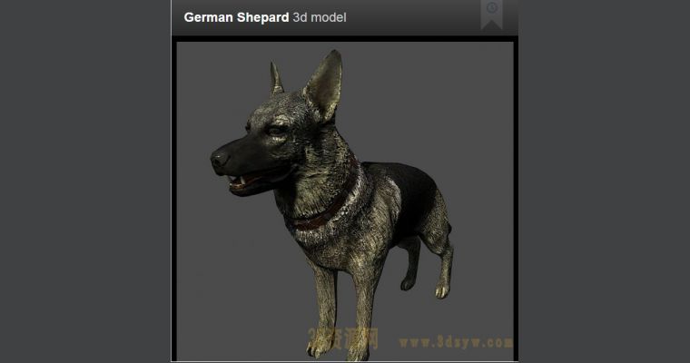 德国牧羊犬 3d资源网 国内最丰富的3d模型资源分享交流平台