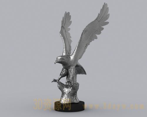 鹰雕塑模型
