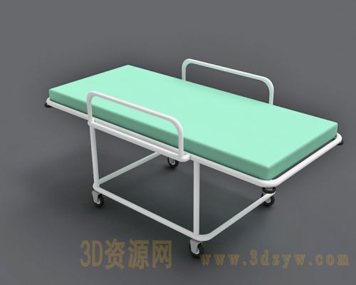4张医院病床模型