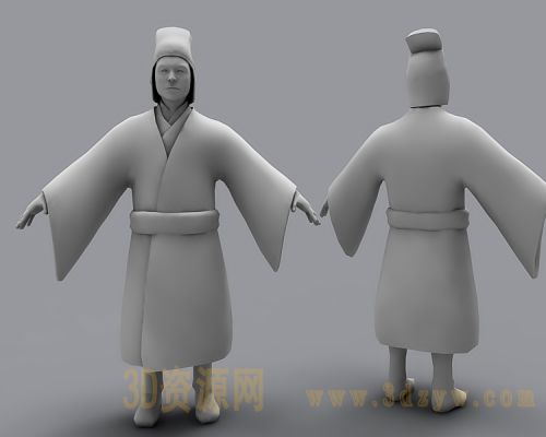 古代太监  公公模型