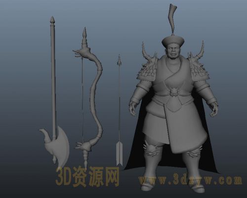 射手人物模型