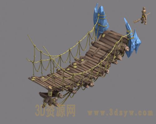 很精细的吊桥、木桥模型吊桥、木桥、码头木桥、拱桥模型