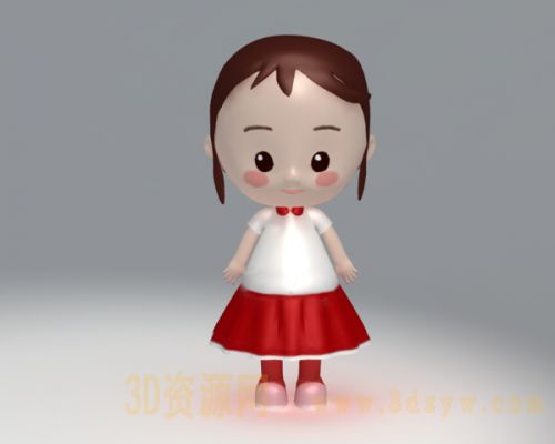 卡通小女孩