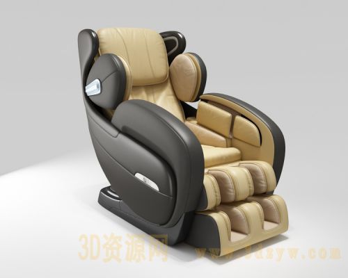 皮革按摩座椅3d模型