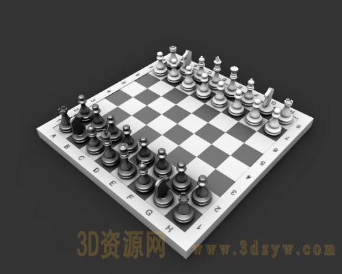 国际象棋3d模型