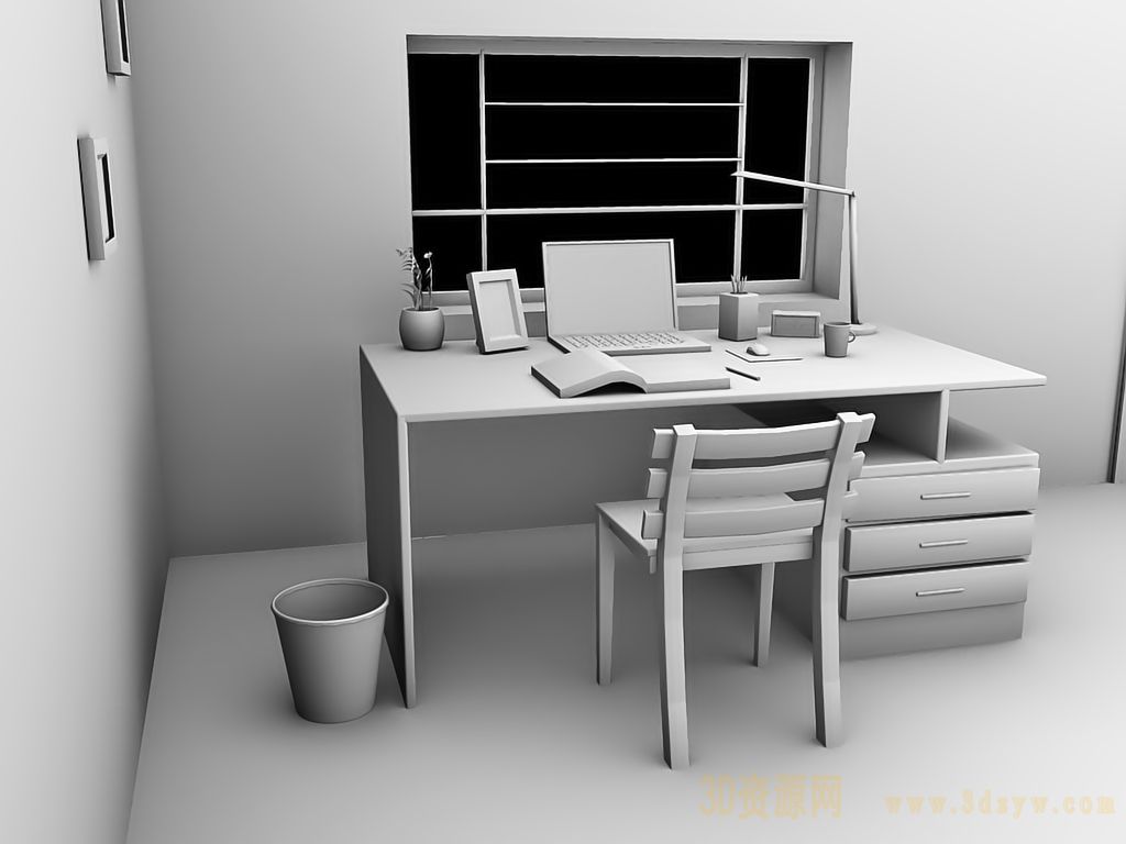 书桌|空间|室内设计|依森家居 - 原创作品 - 站酷 (ZCOOL)