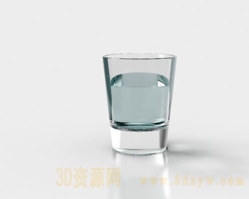 玻璃杯 水杯模型 酒水饮料