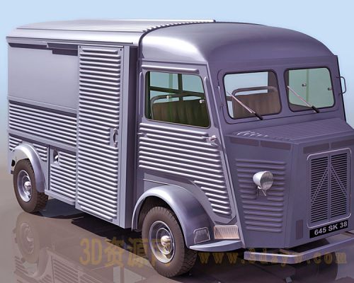 小型货车 拉货车 货运车3d模型