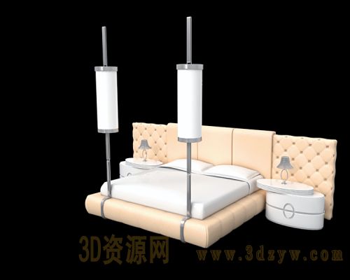 床模型 双人床