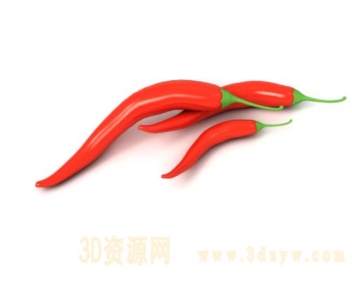 红辣椒3D模型
