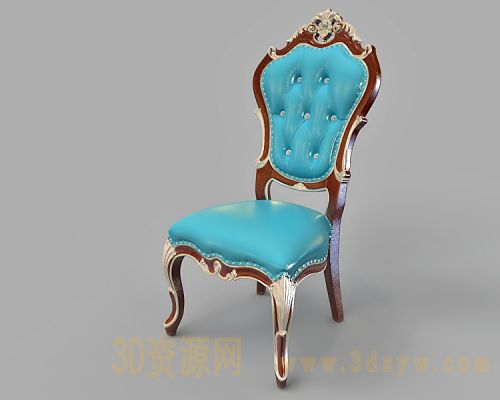 欧式餐椅模型