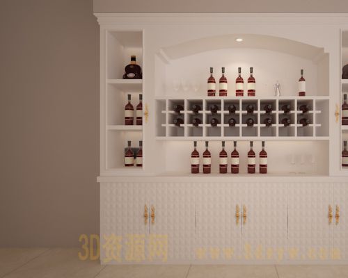 酒柜3d模型