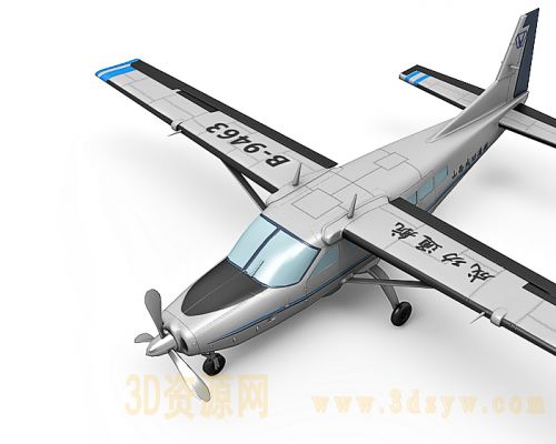 赛斯纳208b飞机模型 Cessna208b 飞机模型 民用航空飞机模型 成功通航飞机