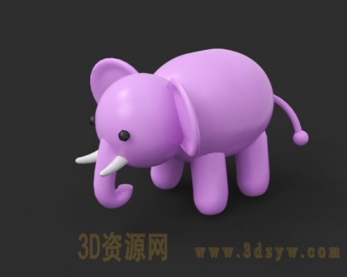 大象玩具模型 卡通大象玩具
