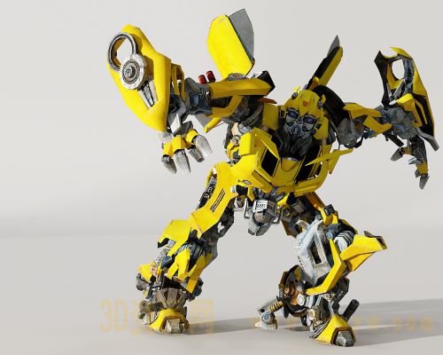 变形金刚大黄蜂变形动画 大黄蜂3d模型