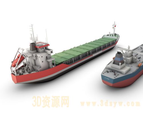 轮船 货轮3d模型