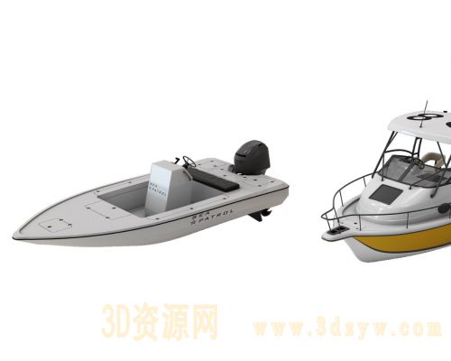 摩托艇游艇模型 船模型
