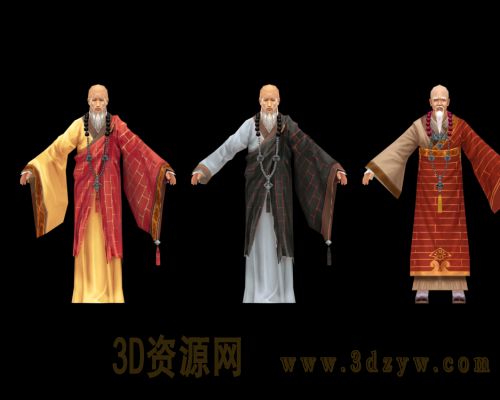 和尚僧人模型 老和尚 高僧