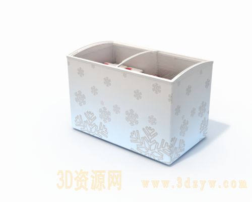 冰柜3d模型 雪柜 冷藏储物柜