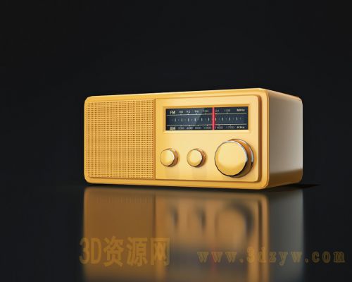 收音机3d模型