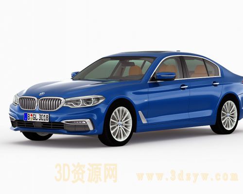 影视级宝马5系汽车模型 宝马5系3D模型 BMW M5 宝马M5汽车模型