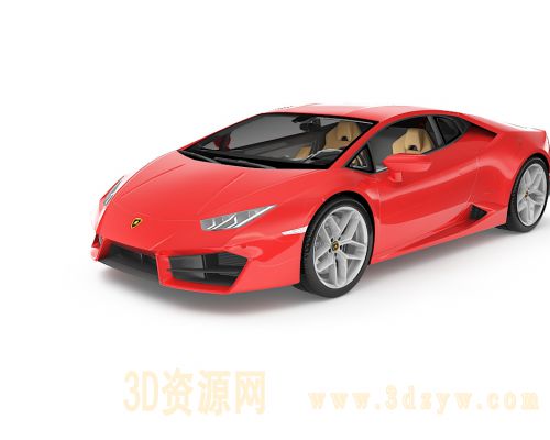 兰博基尼超跑Huracan_LP580-2-2017 兰博基尼Huracan 3D模型