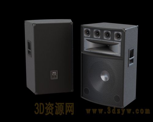 音响模型 音箱3d模型 喇叭 扩音器