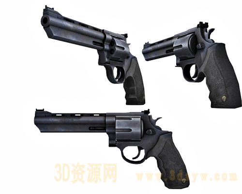 左轮手枪3d模型