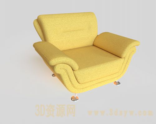 单人沙发模型 沙发座椅