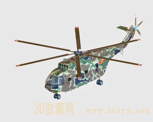 军用直升机模型 运输直升机