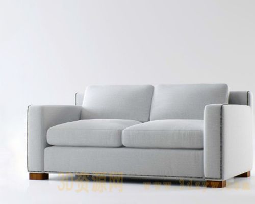 双人布艺沙发模型