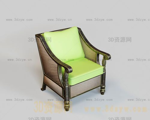 古典单人椅模型