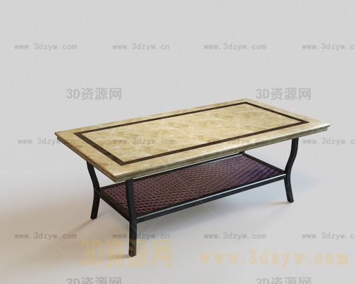古典长茶几模型