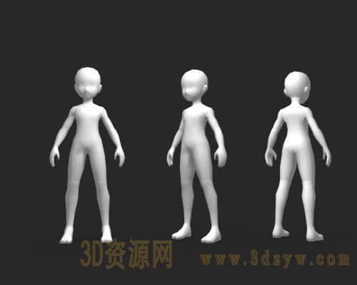 卡通男孩人体模型