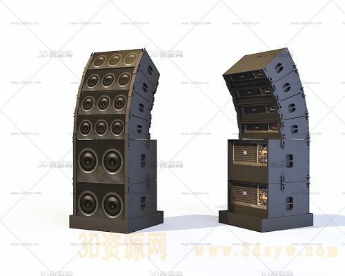 音箱模型 音响3d模型