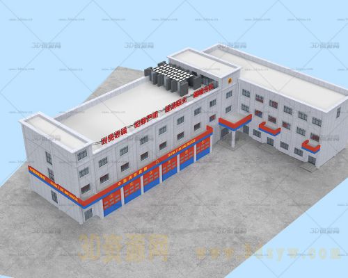 消防站模型 消防队