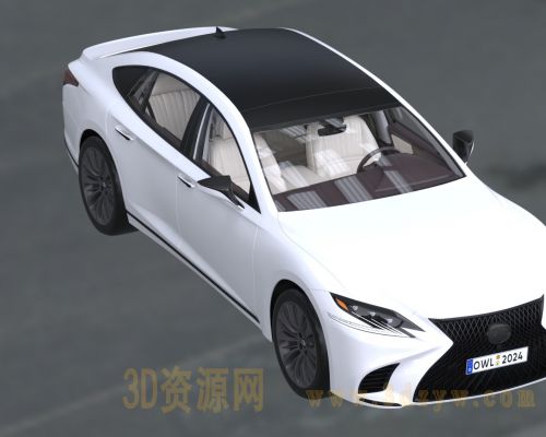 雷克萨斯LS500汽车轿车带内饰